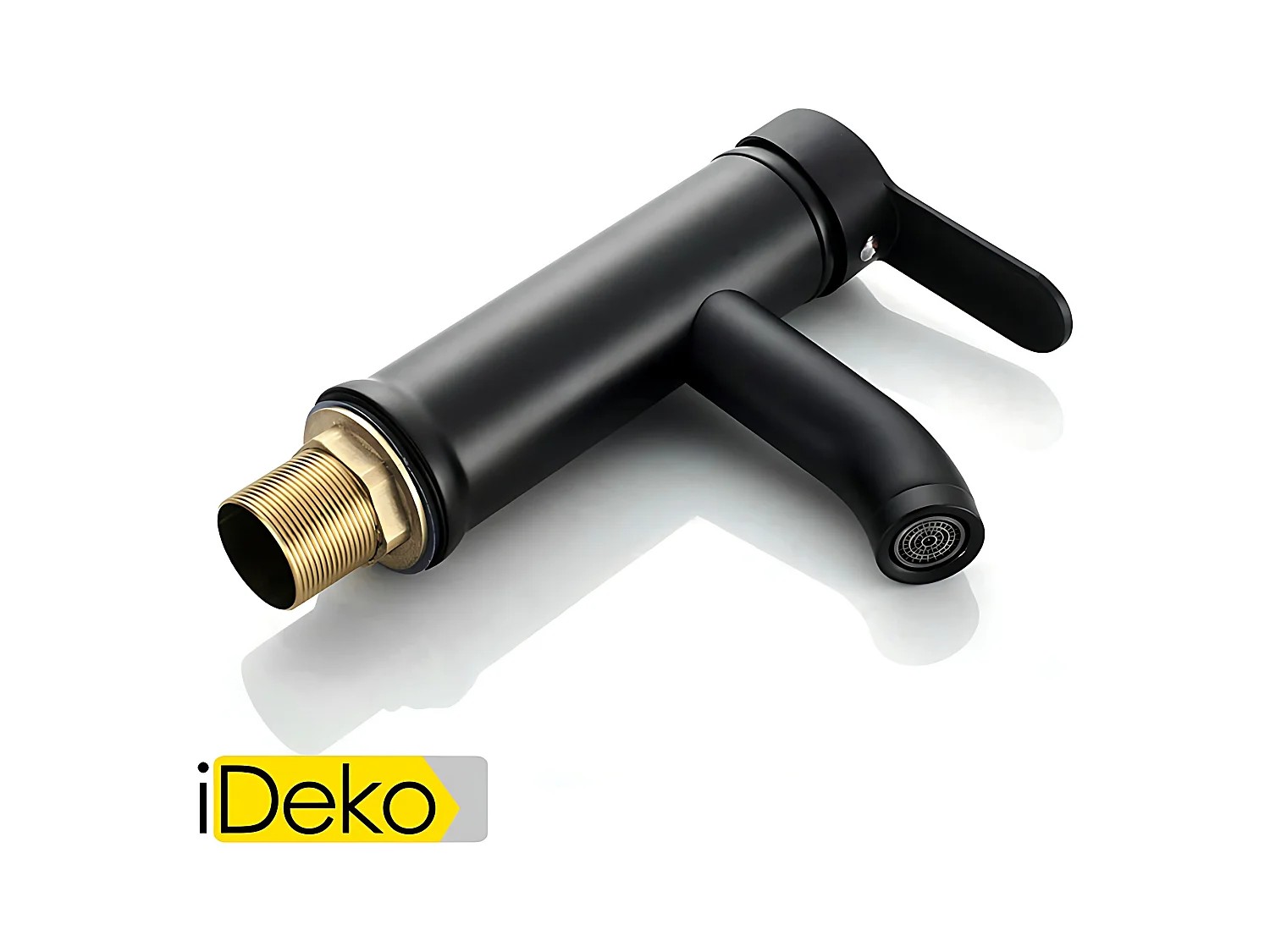 Robinet de salle de bain robinet pour lavabo standard familial  noir