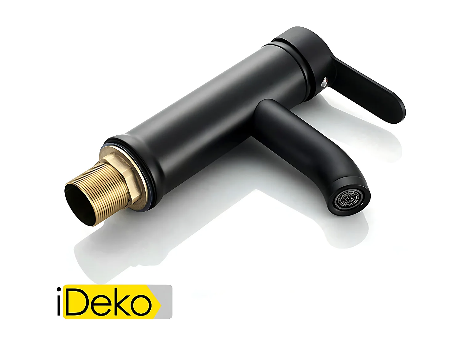 Robinet de salle de bain robinet pour lavabo standard familial  noir