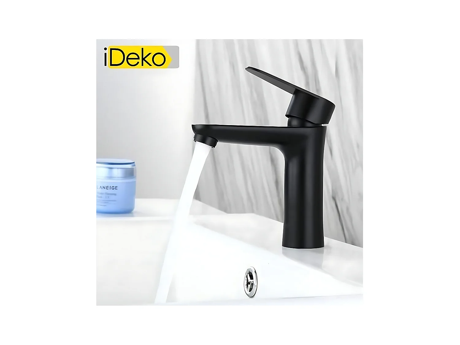 Robinet salle demain Mitigeur de lavabo moderne en laiton et céramique de haute qualité.