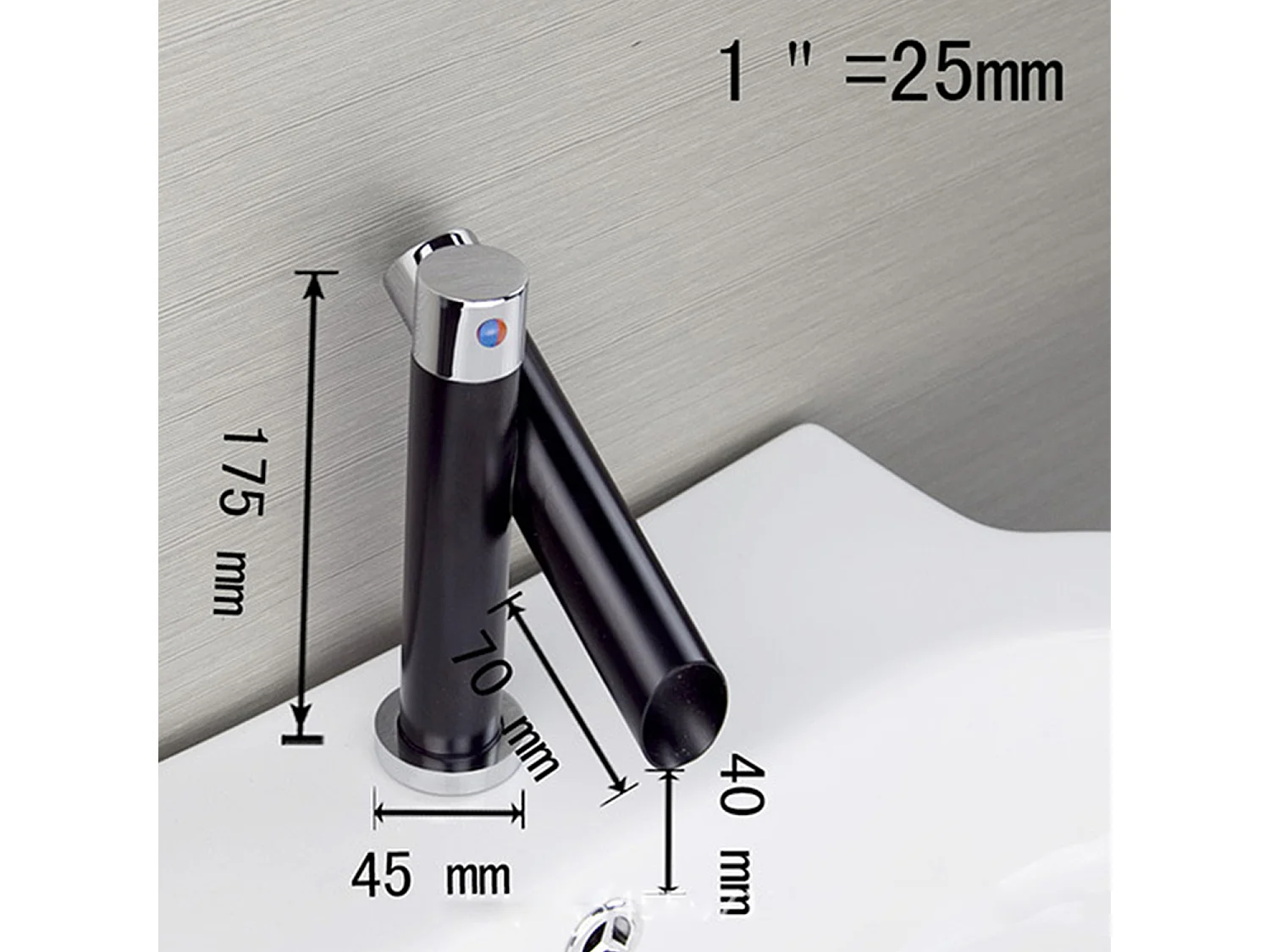 Robinet de salle de bain robinet de lavabo Mitigeur jet parfait Noir japon style