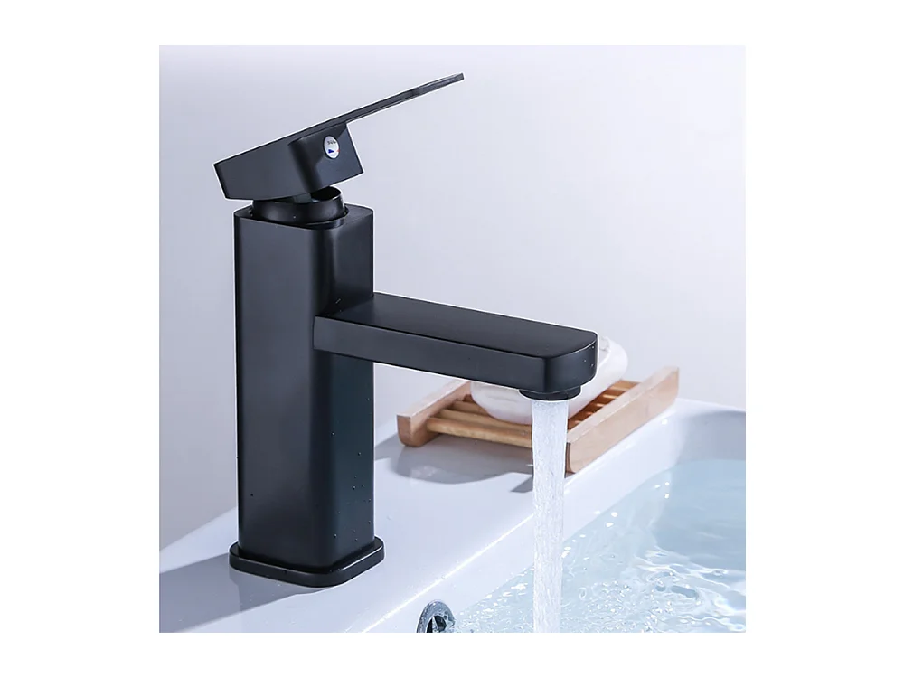 Robinet de salle de bain standard UE robinet de lavabo de peintre, noir