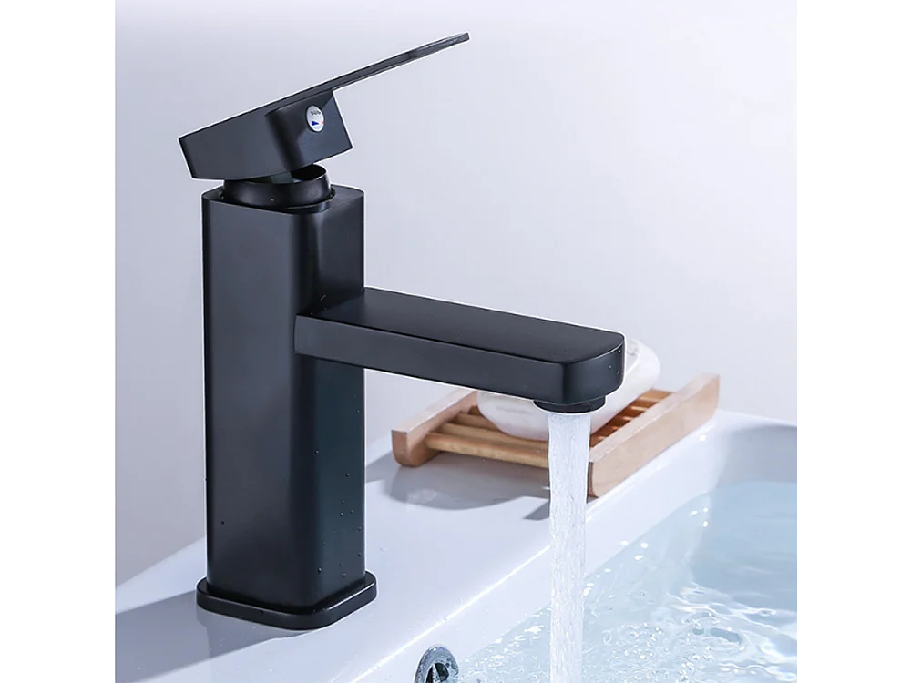 Robinet de salle de bain standard UE robinet de lavabo de peintre, noir