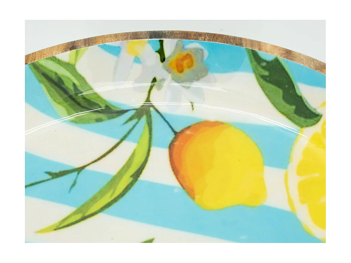 Corbeille en Manguier et Résine Citron | Aubry Gaspard