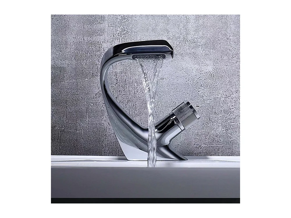 Robinet de salle de bain monocommande, nouvelle collection, laiton chromé, cartouche céramique