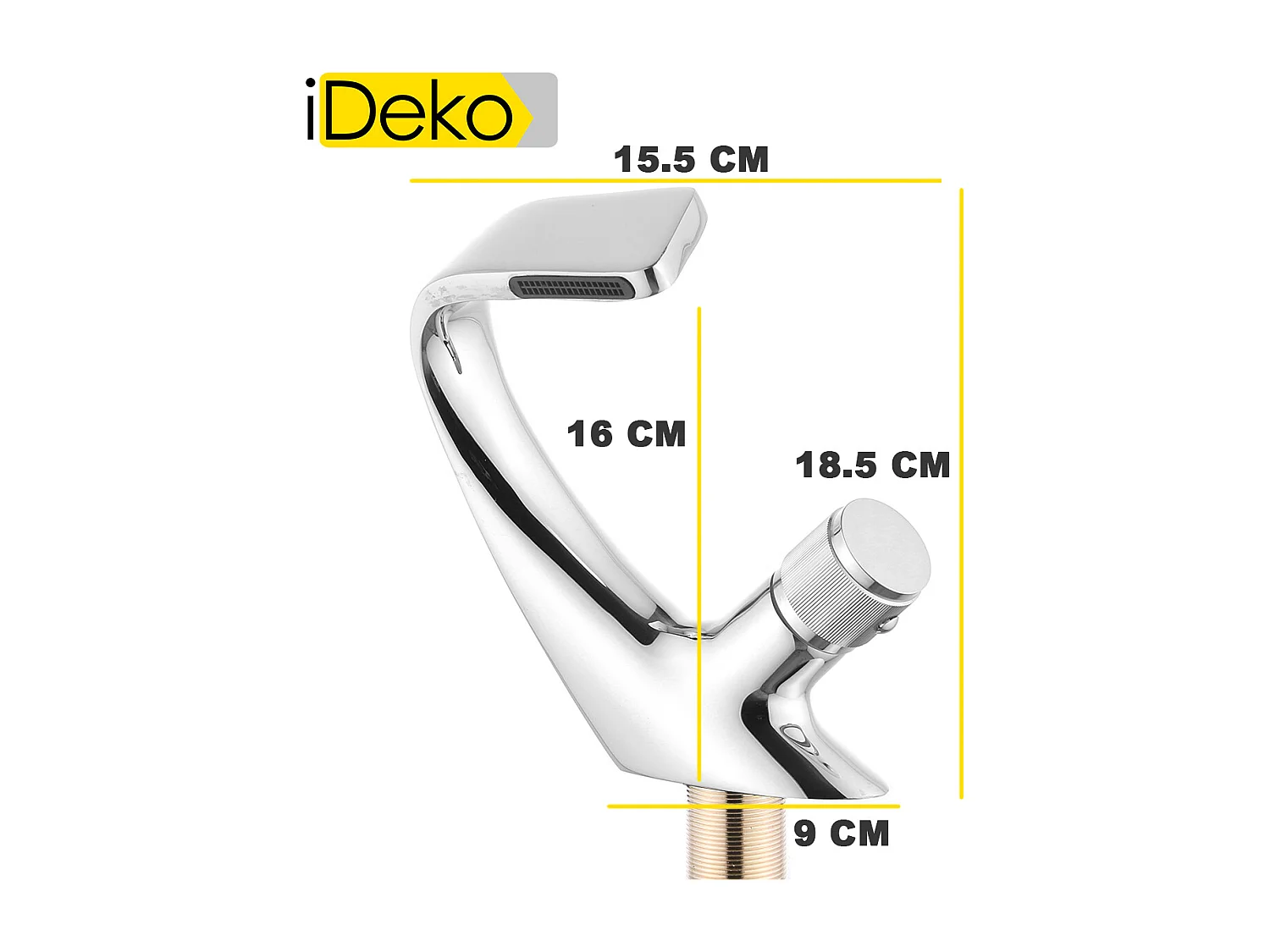 Robinet de salle de bain monocommande, nouvelle collection, laiton chromé, cartouche céramique