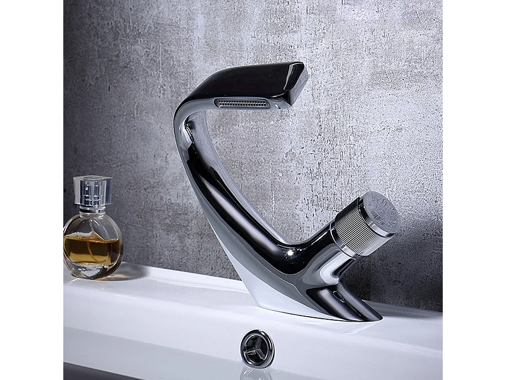 Robinet de salle de bain monocommande, nouvelle collection, laiton chromé, cartouche céramique