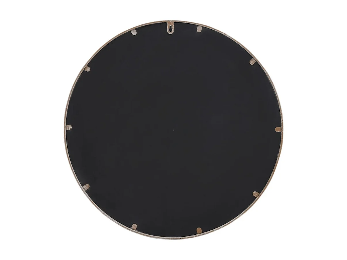 Espelho de Jardim de Ferro para Exterior 60x4 cm - Cor Areia Elegante