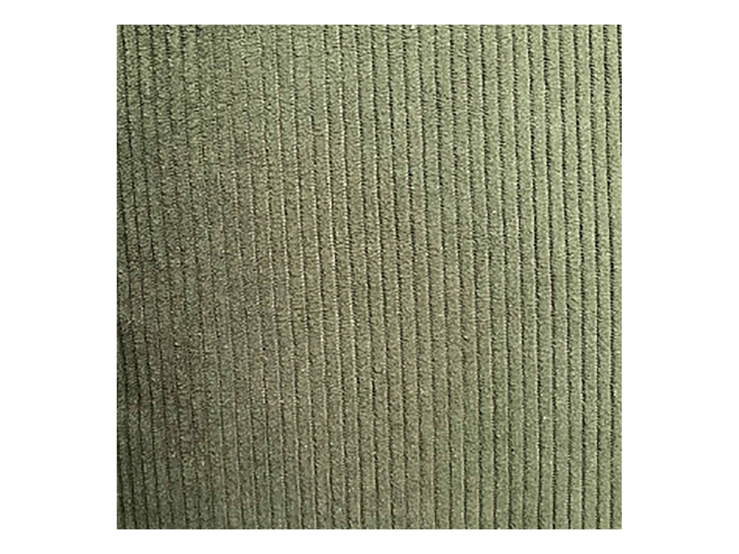 Canapé 2 places en tissu côtelé avec coussins vert