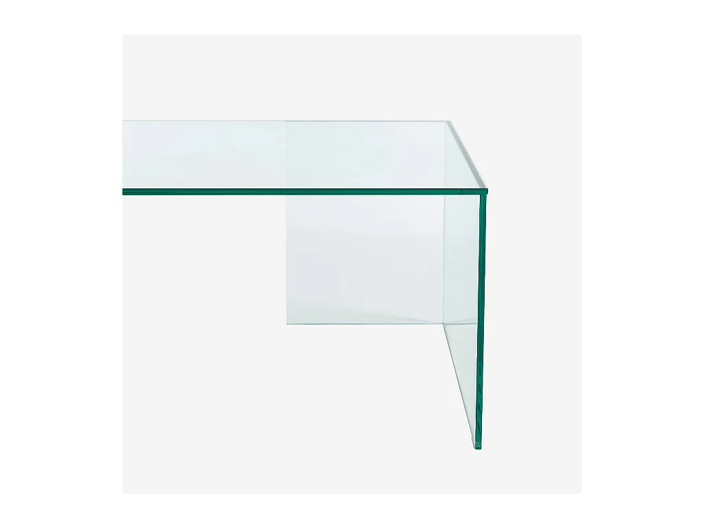 Habitat - Table basse rectangulaire en verre trempé - Transparent - Design by Céline Mognon Fichet - Alyssa