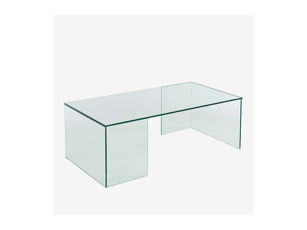 Habitat - Table basse rectangulaire en verre trempé - Transparent - Design by Céline Mognon Fichet - Alyssa