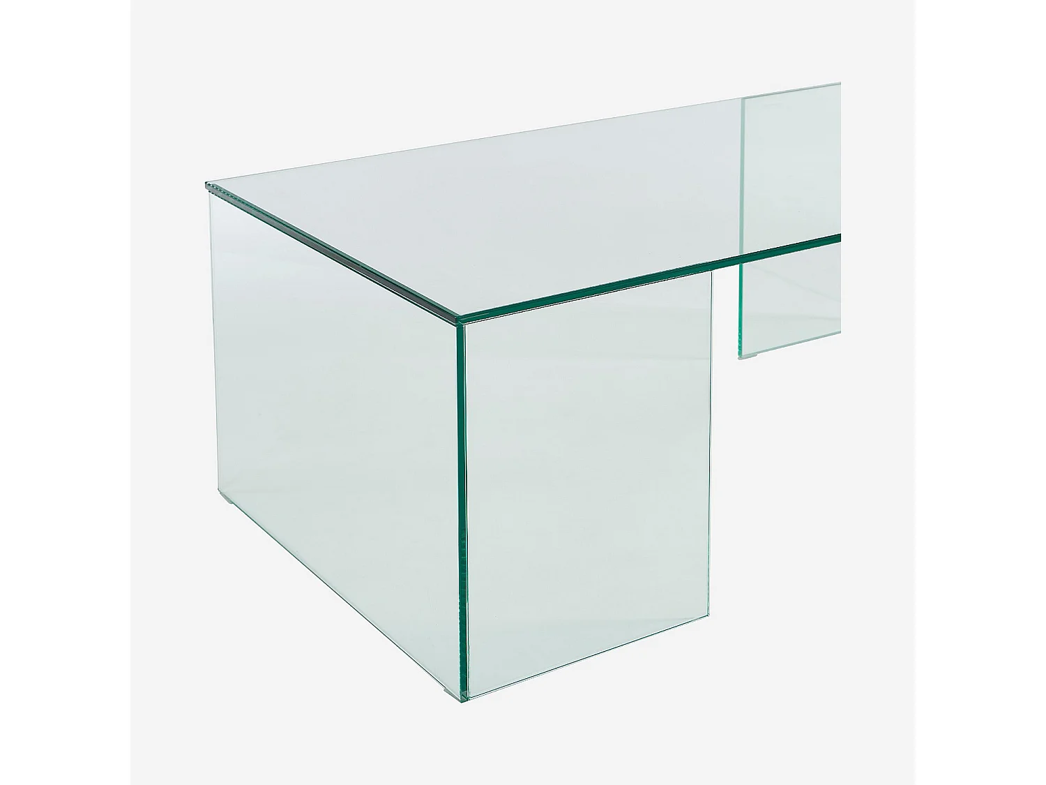 Habitat - Table basse rectangulaire en verre trempé - Transparent - Design by Céline Mognon Fichet - Alyssa