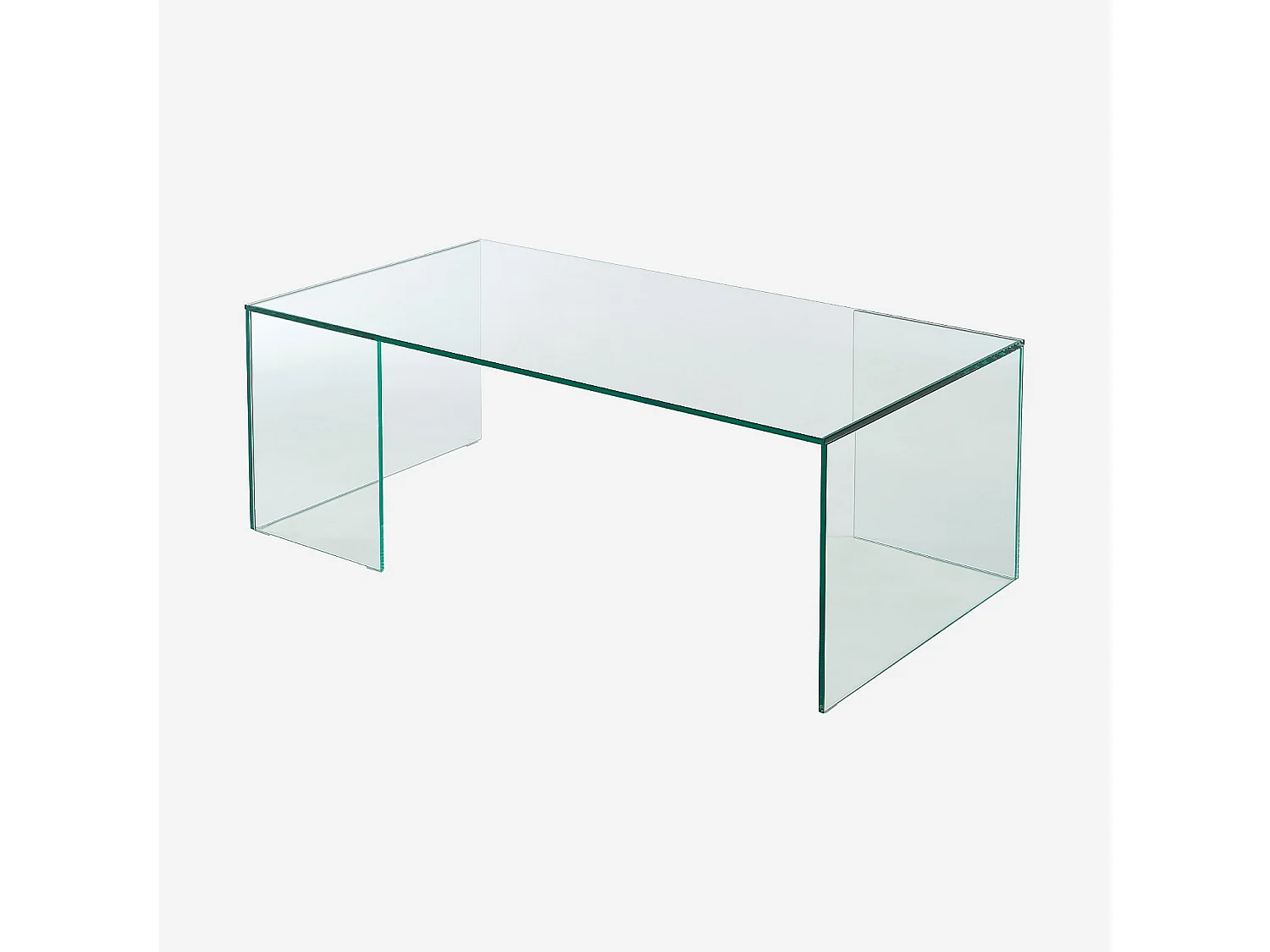 Habitat - Table basse rectangulaire en verre trempé - Transparent - Design by Céline Mognon Fichet - Alyssa