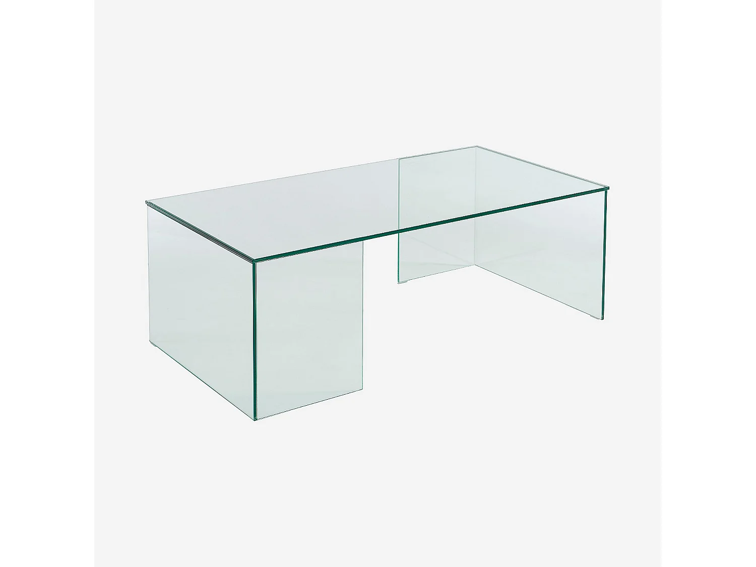 Habitat - Table basse rectangulaire en verre trempé - Transparent - Design by Céline Mognon Fichet - Alyssa