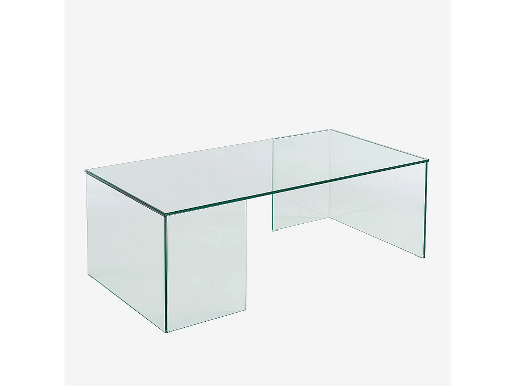 Habitat - Table basse rectangulaire en verre trempé - Transparent - Design by Céline Mognon Fichet - Alyssa