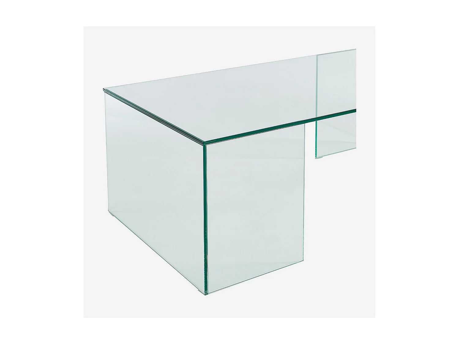 Habitat - Table basse rectangulaire en verre trempé - Transparent - Design by Céline Mognon Fichet - Alyssa