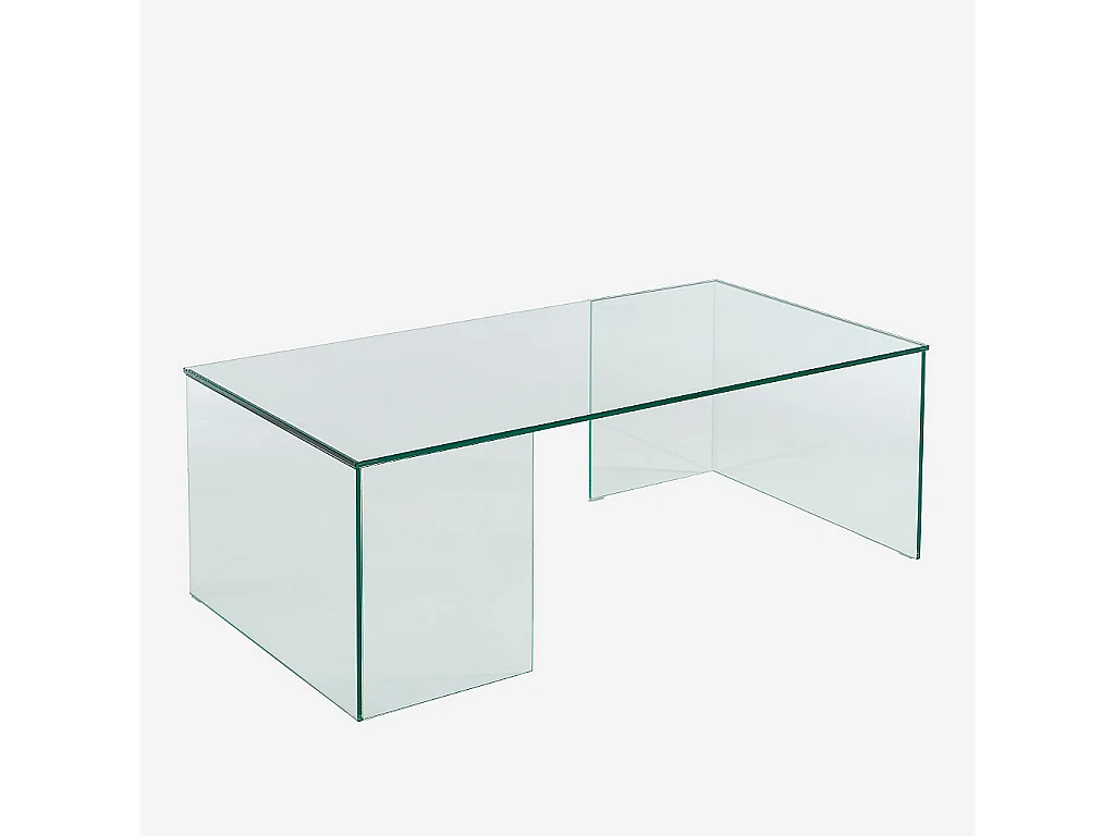 Habitat - Table basse rectangulaire en verre trempé - Transparent - Design by Céline Mognon Fichet - Alyssa