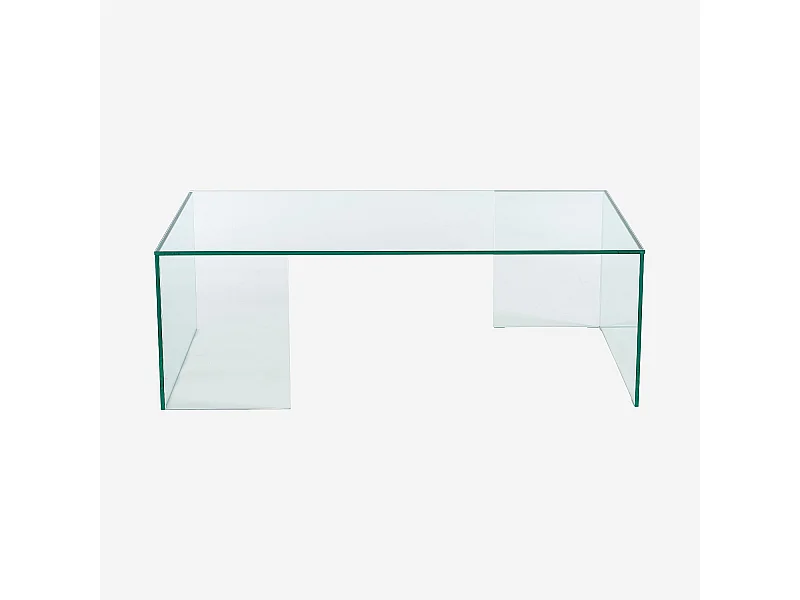 Habitat - Table basse rectangulaire en verre trempé - Transparent - Design by Céline Mognon Fichet - Alyssa
