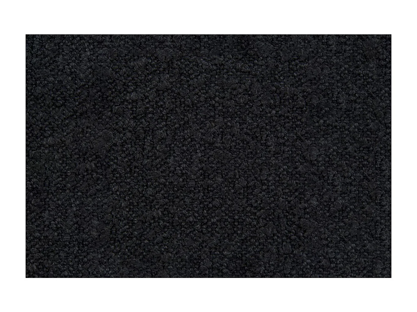 Lit coffre 200x200cm avec tête de lit lignes Bouclette Noir - Hauteur totale : 39cm
