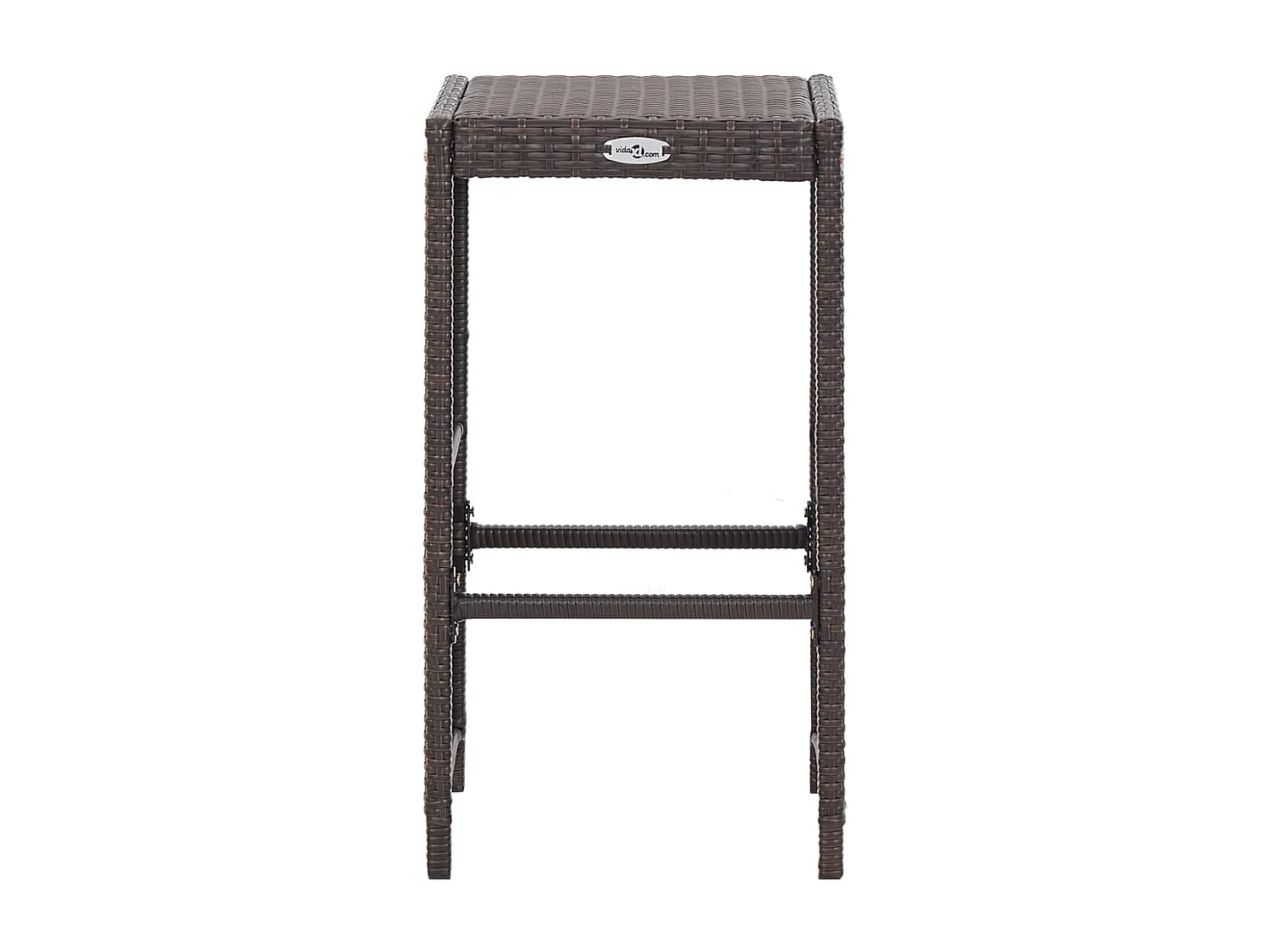 Waddell  Ensemble de bar de jardin 7 pcs coussins Résine tressée Marron