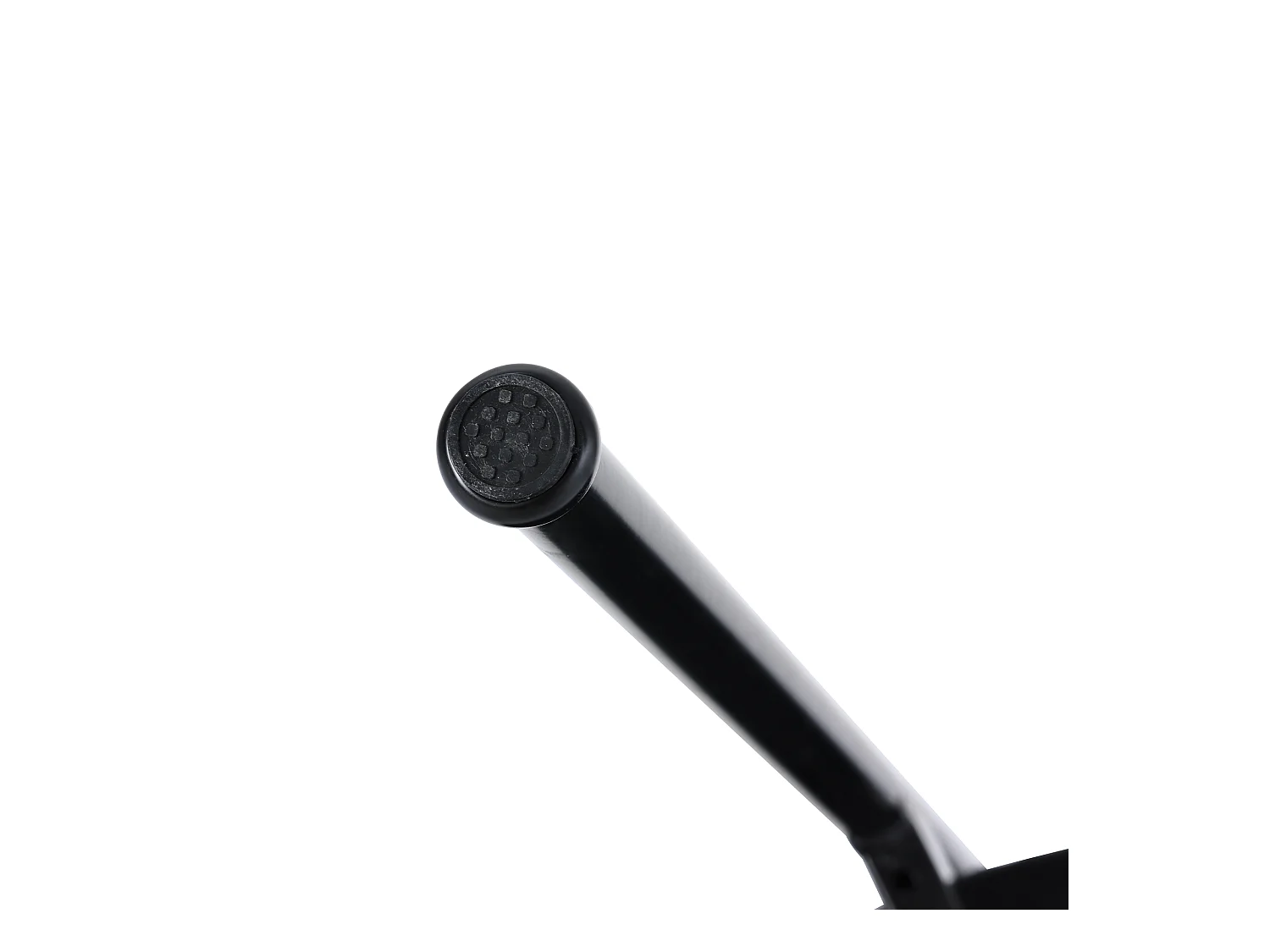 Lot de 2 chaises en velours avec dossier en rotin - pieds en métal - noir