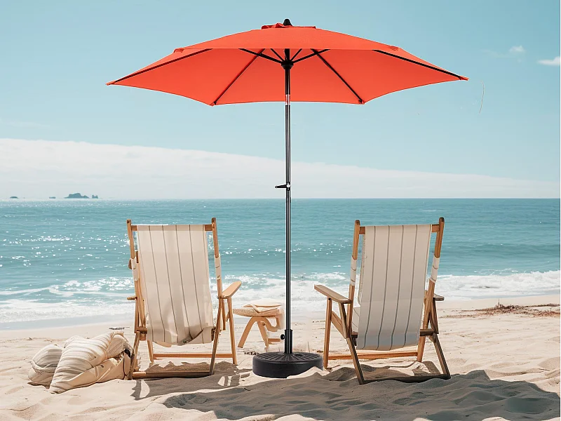 Tuinparasol - Enkele paal buitenparasol - UPF 50+ zonbescherming - Groot 264 cm voor terras en balkon