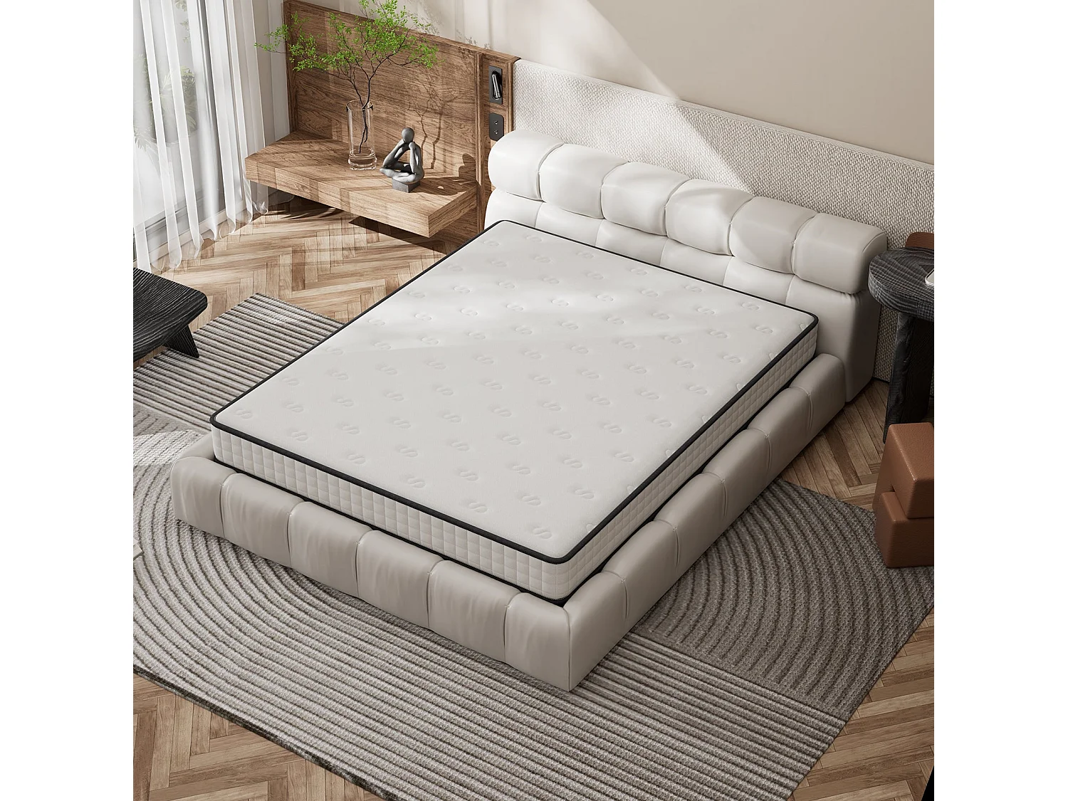 Matelas en Mousse à Mémoire de Forme 160x200 cm, 16 cm Épaisseur