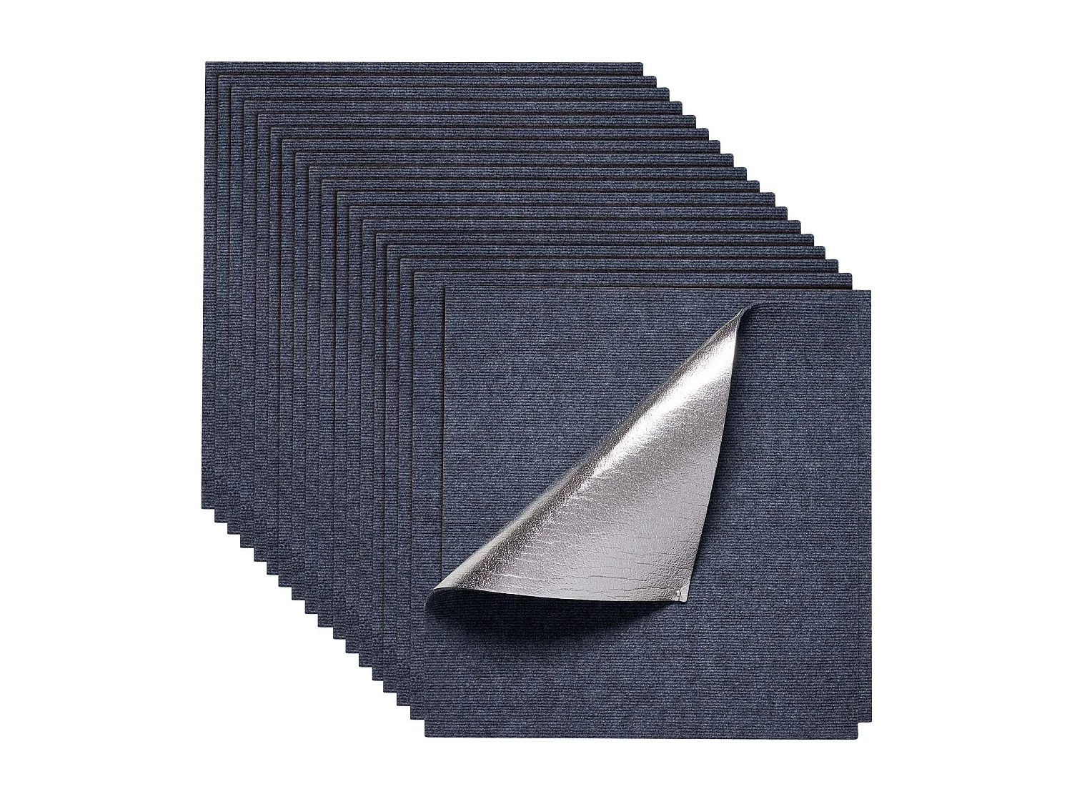 Dalle de Moquette Autocollante SucceBuy, 61 x 61 cm, Lot de 15, Couverture 5,6 ㎡, Épaisseur 5 mm, Revêtement de Sol Doux Modulaire Carré Résistant