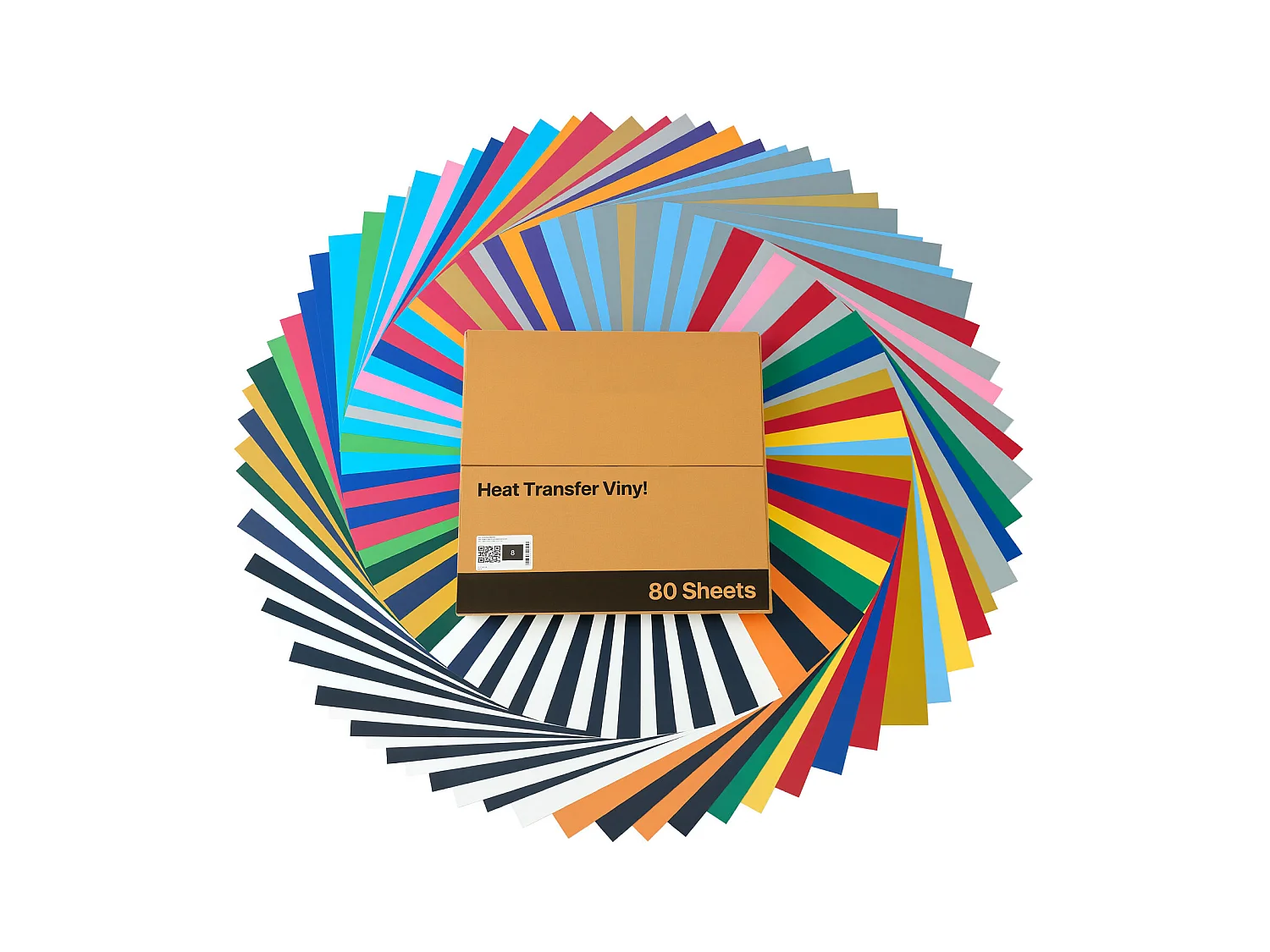 Vel Thermovinyl SucceBuy Set van 80STs 30,48x30,48 cm, Thermo-Flex Meerkleurig, Gemakkelijk te Snijden en te Ontgrassen, met Accessoires