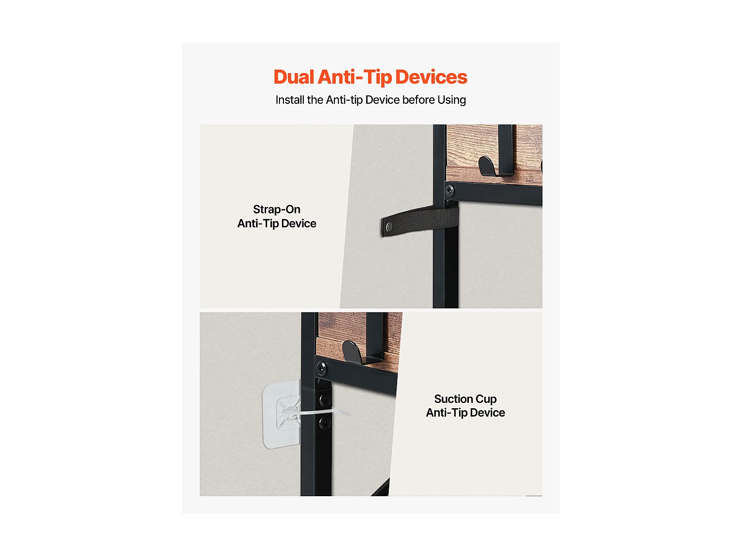 Étagère d'Angle SucceBuy à 5 Niveaux, Hauteur 166,1 cm, Bibliothèque du Coin en L avec 4 Crochets, Meuble de Rangement Réversible avec Cadre en Métal