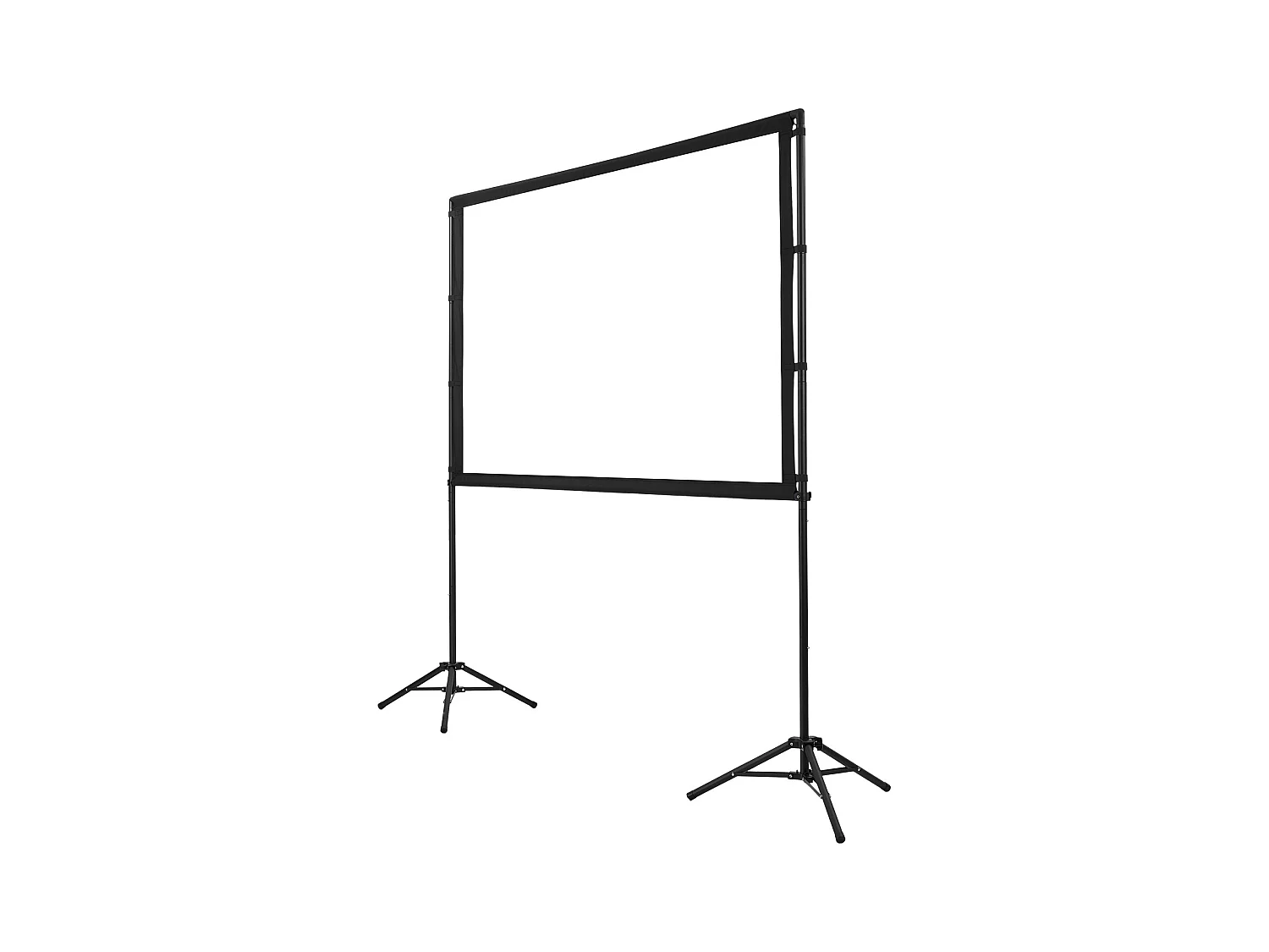 Projektionsleinwand SucceBuy 213,4 cm mit 2 Stative, Tragbare und Knitterfreie Projektionsleinwand, Großer Betrachtungswinkel 160°, 16:9 4K HD, mit Tasche