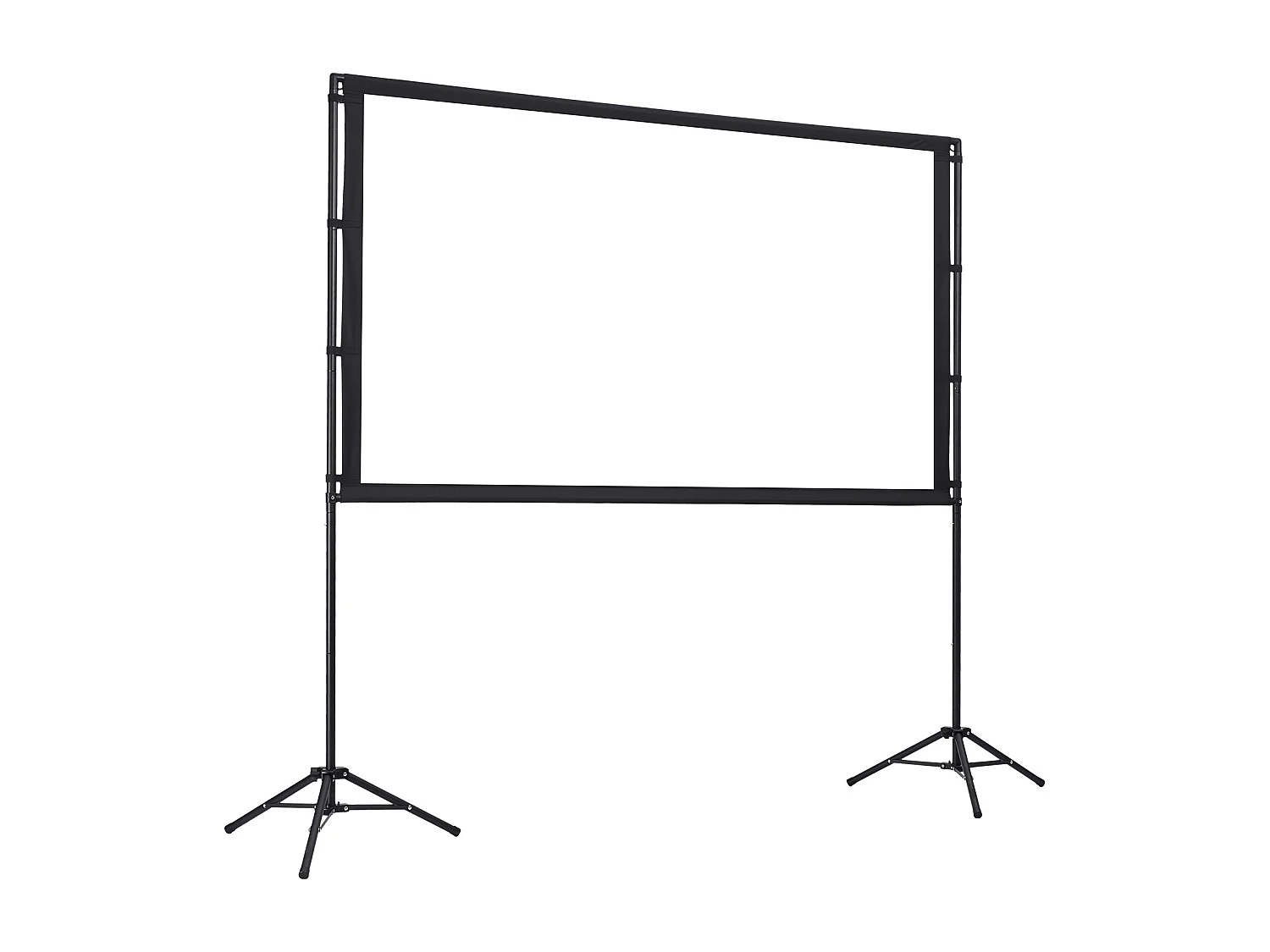 Écran de Projection SucceBuy de 213,4 cm avec 2 Trépieds, Toile de Projection Portable et Infroissable, Grand Angle de Vision 160°, 16:9 4K HD, avec Sac