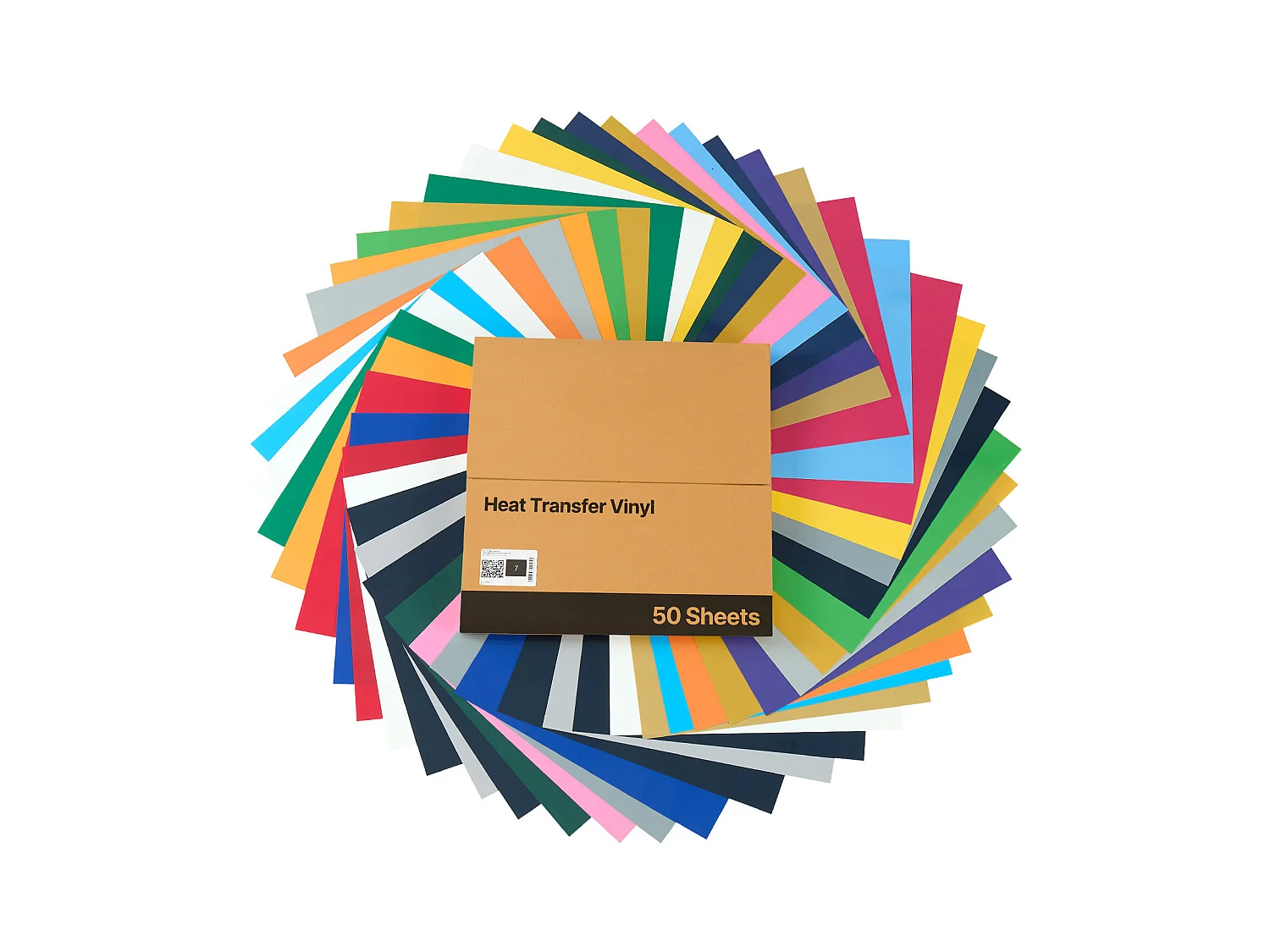 Vel Thermovinyl SucceBuy Set van 50STs 30,48x30,48 cm, Thermo-Flex Meerkleurig, Gemakkelijk te Snijden en te Ontgrassen, met Accessoires