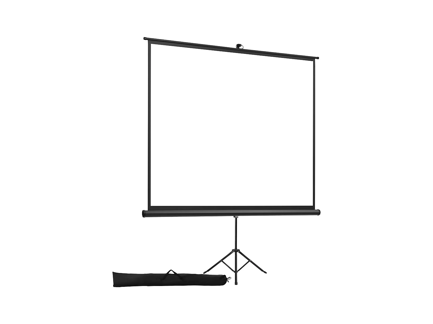 Projektionsleinwand SucceBuy mit Stativ 178x178 cm, Tragbare und Knitterfreie Projektionsleinwand, Großer Betrachtungswinkel 160°, 1:1 4K HD