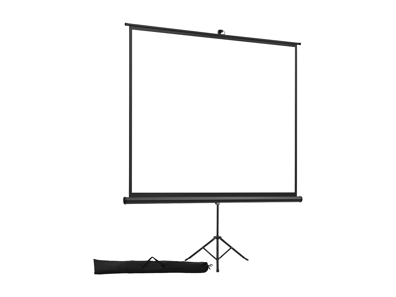 Écran de Projection SucceBuy avec Trépied de 178x178 cm, Toile de Projection Portable et Infroissable, Grand Angle de Vision 160°, 1:1 4K HD