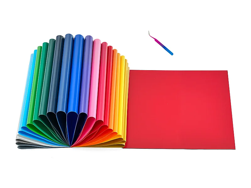 Vel Thermovinyl SucceBuy Set van 30STs 30,48x30,48 cm, Thermo-Flex Meerkleurig, Gemakkelijk te Snijden en te Ontgrassen, met Accessoires