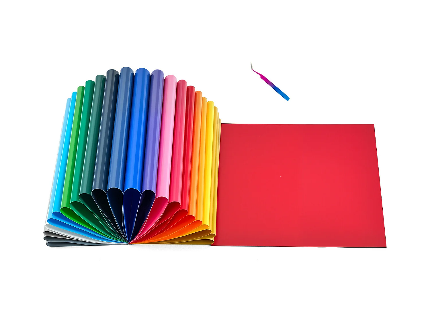 Vel Thermovinyl SucceBuy Set van 30STs 30,48x30,48 cm, Thermo-Flex Meerkleurig, Gemakkelijk te Snijden en te Ontgrassen, met Accessoires