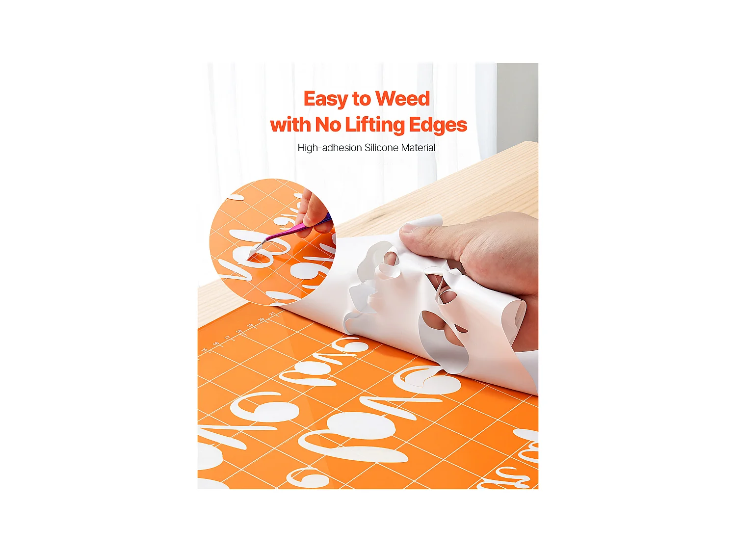 Vel Thermovinyl SucceBuy Set van 30STs 30,48x30,48 cm, Thermo-Flex Meerkleurig, Gemakkelijk te Snijden en te Ontgrassen, met Accessoires