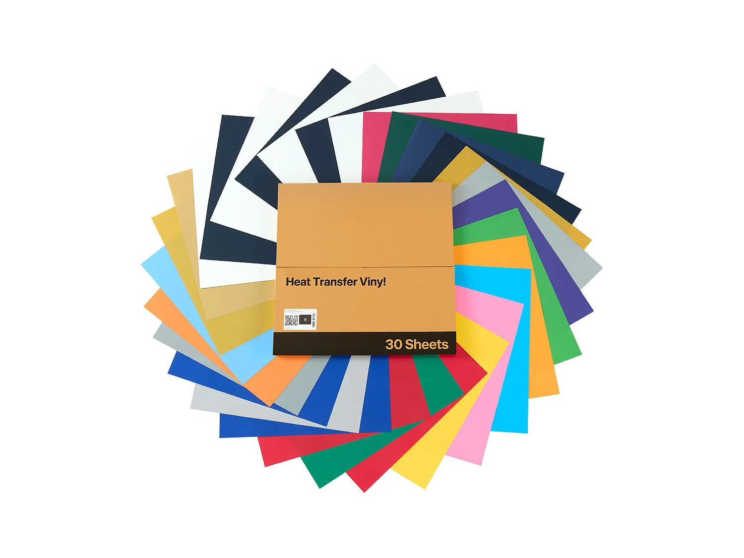 Vel Thermovinyl SucceBuy Set van 30STs 30,48x30,48 cm, Thermo-Flex Meerkleurig, Gemakkelijk te Snijden en te Ontgrassen, met Accessoires