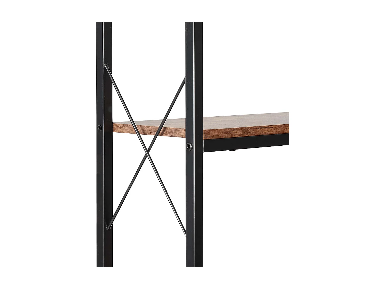 Hoekschap SucceBuy met 7 Niveaus, Hoogte 200 cm, Grote L-vormige Hoekboekenkast met Metalen Frame en Schappen, Omkeerbare Opbergmeubel