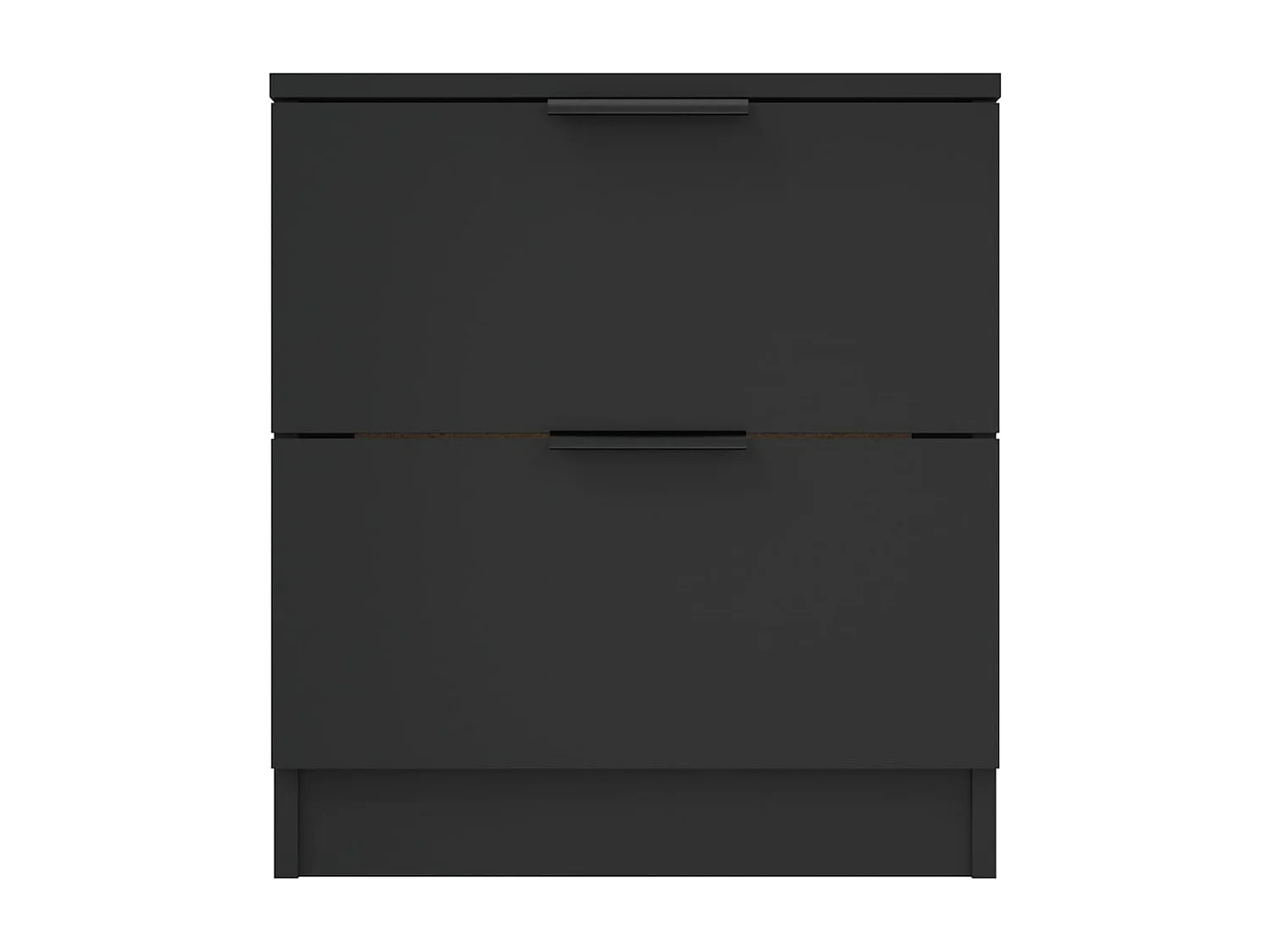 Invel  Nachtkastje bewerkt hout zwart