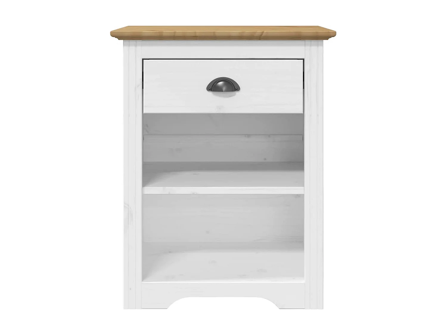 Idren  Nachtkastje BODO 53x38,5x67 cm massief grenenhout bruin