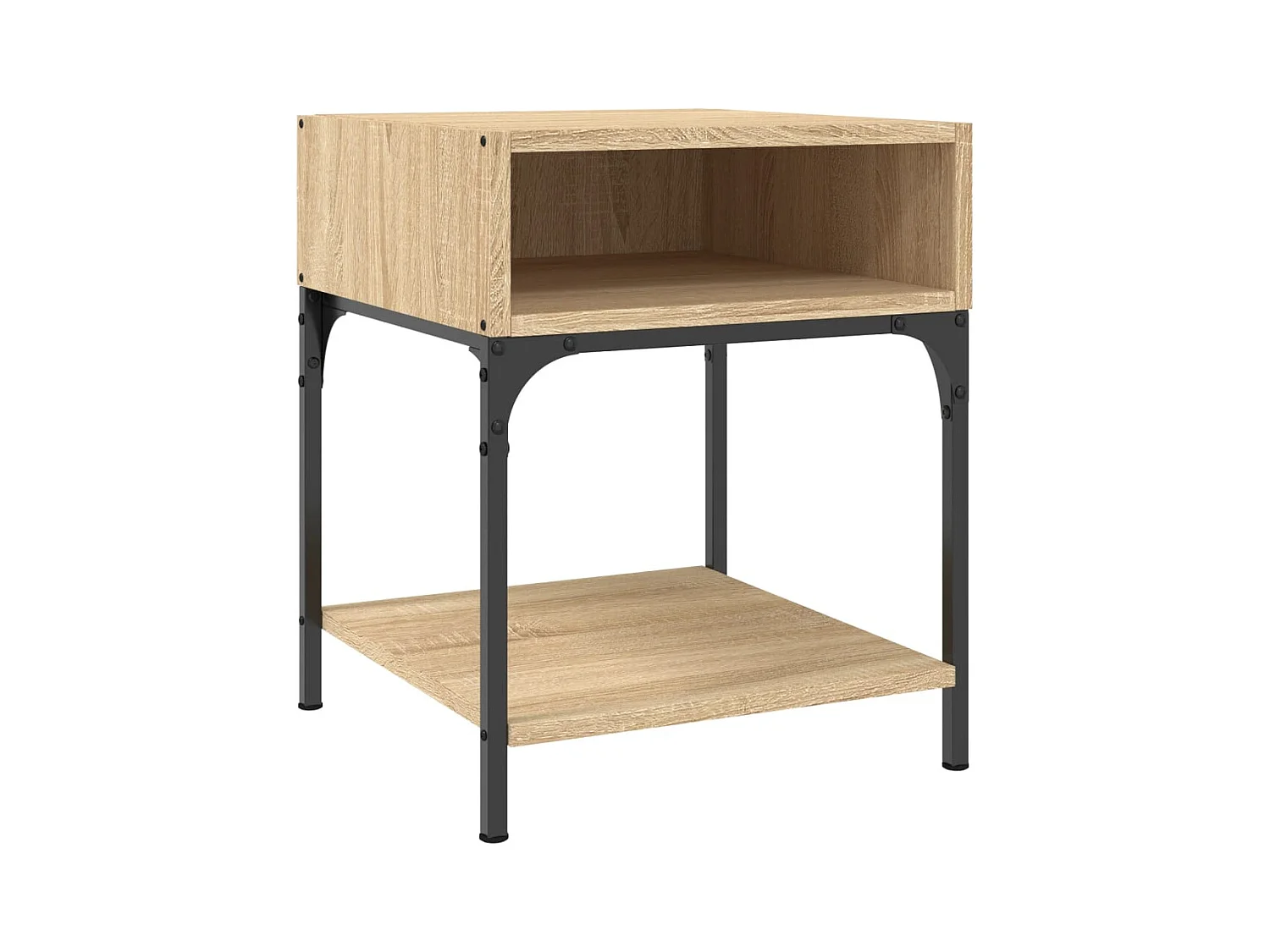 Marthe Helene  Table de chevet chêne sonoma 40x41x50 cm bois d'ingénierie