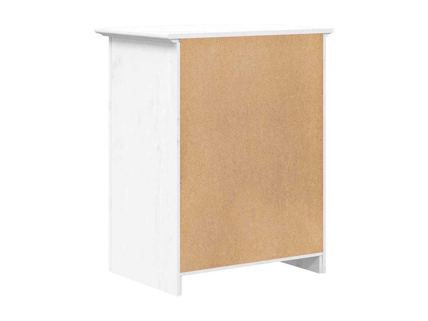 Idren  Mesita de noche BODO madera maciza de pino blanco 53x38,5x67 cm