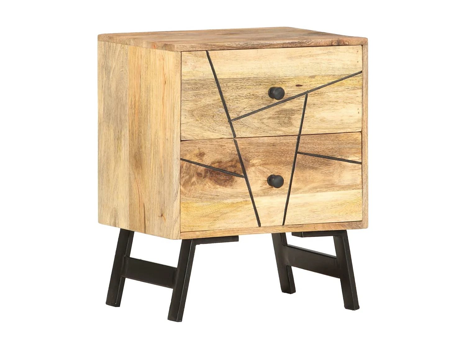 Olinor  Nachtkastje 40x30x50 cm massief mangohout