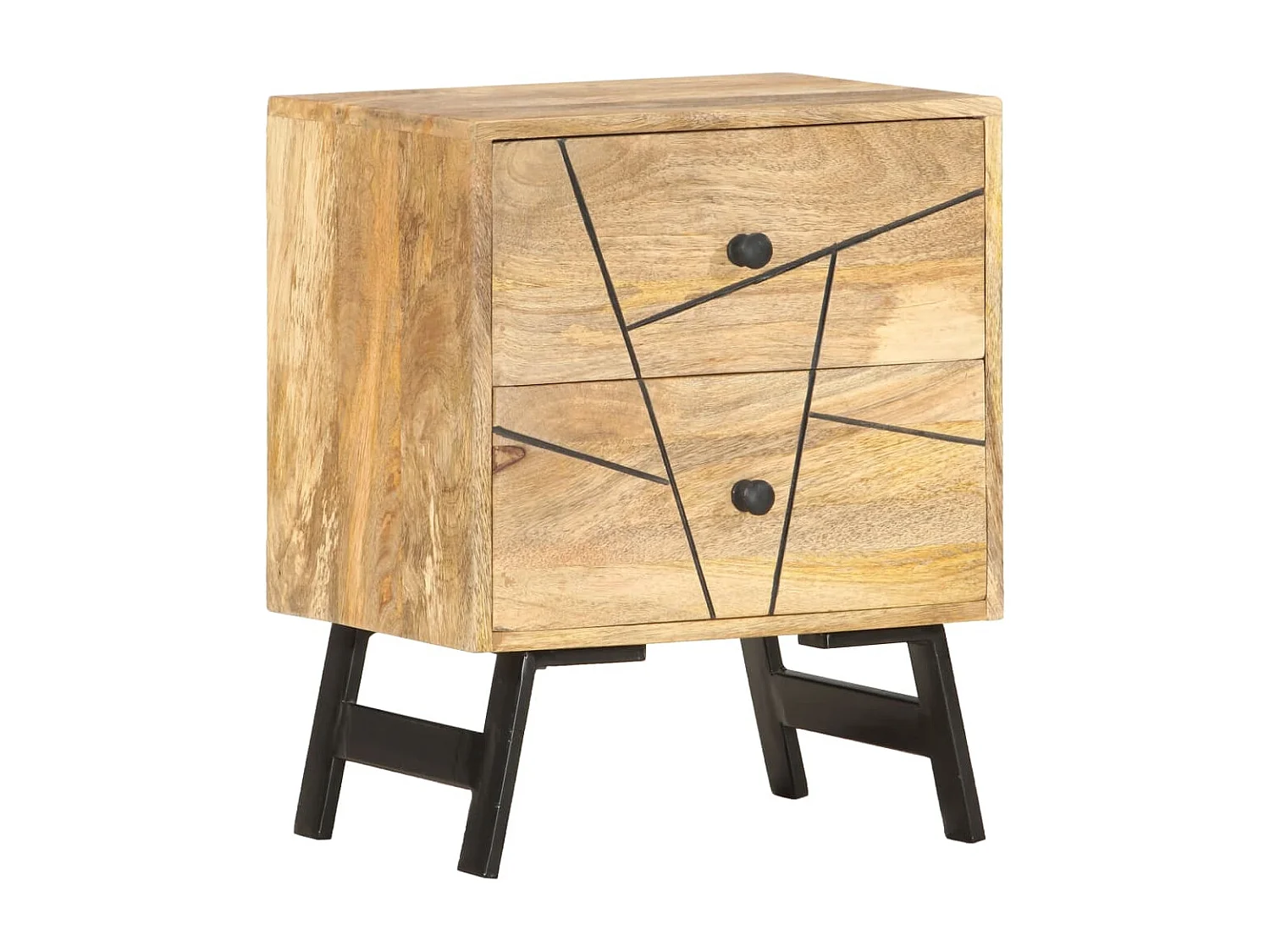 Olinor  Nachtkastje 40x30x50 cm massief mangohout