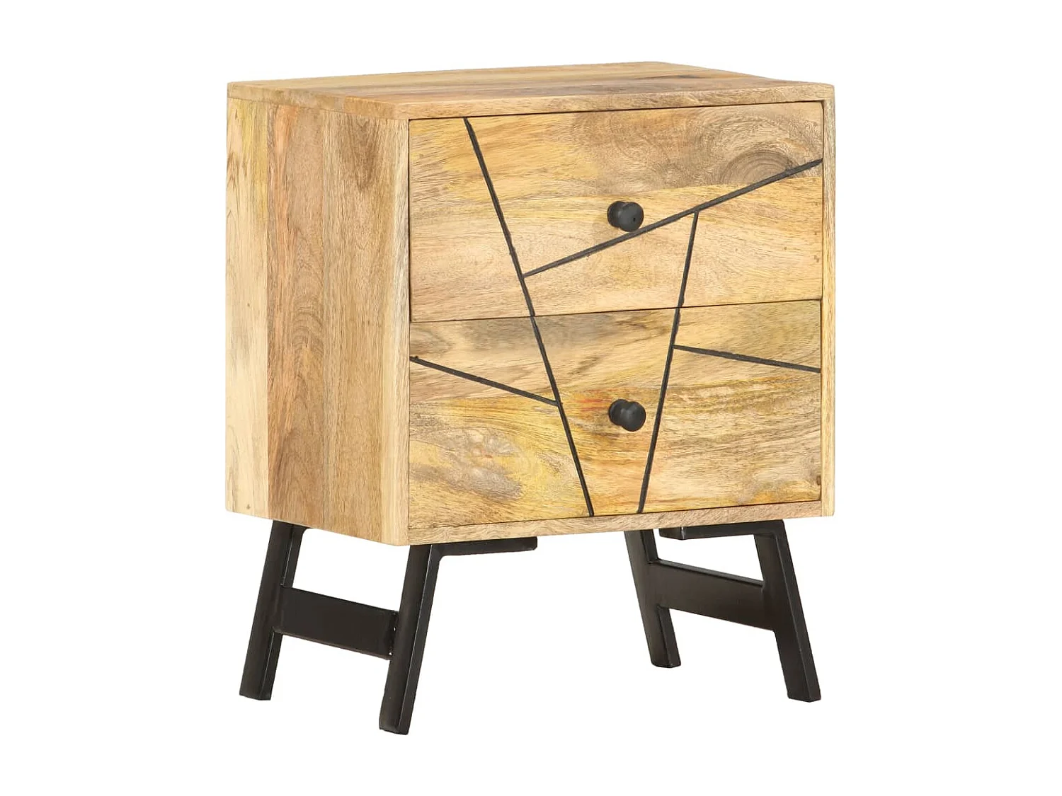 Olinor  Nachtkastje 40x30x50 cm massief mangohout