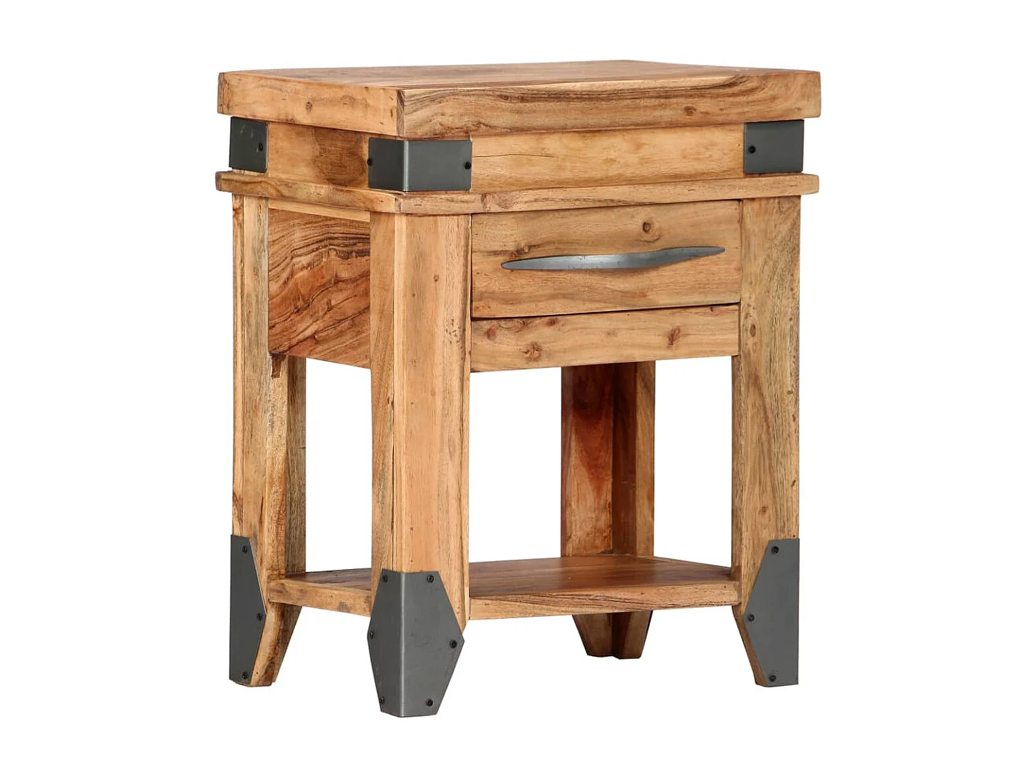 Urvin  Table de chevet 40x30x51 cm Bois d'acacia massif