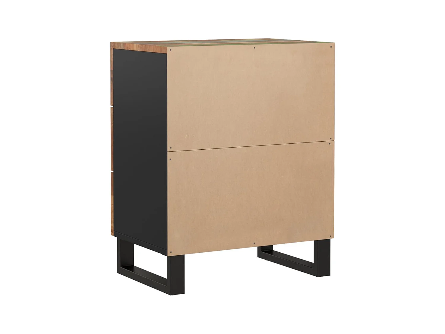 Mie  Table de chevet 50x33x62cm Bois de récupération et d'ingénierie