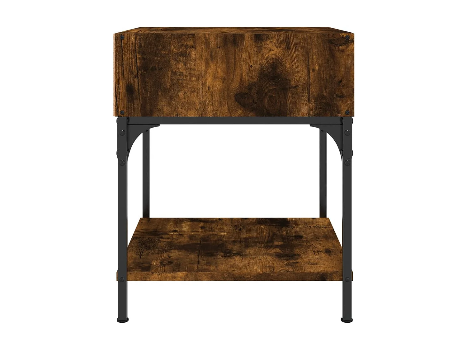 Marthe Helene  Table de chevet chêne fumé 40x41x50 cm bois d'ingénierie