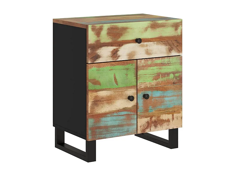 Bondy  Nachtkastje 50x33x60 cm massief gerecycled hout en bewerkt hout